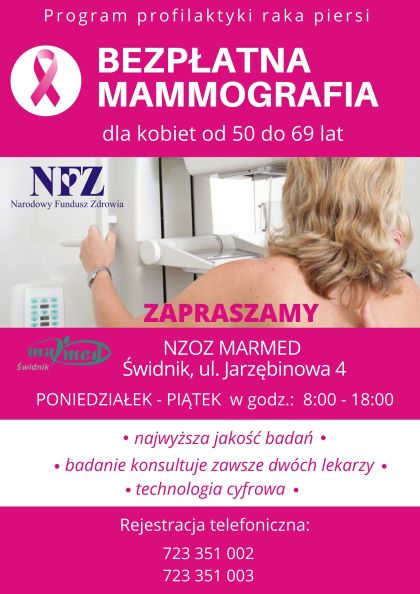 Plakat Chełm mammografia